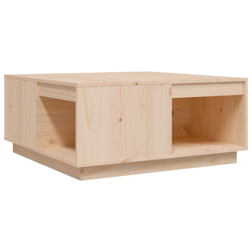 Mesa De Centro Madera Maciza De Pino 80x81x36,5 Cm_0