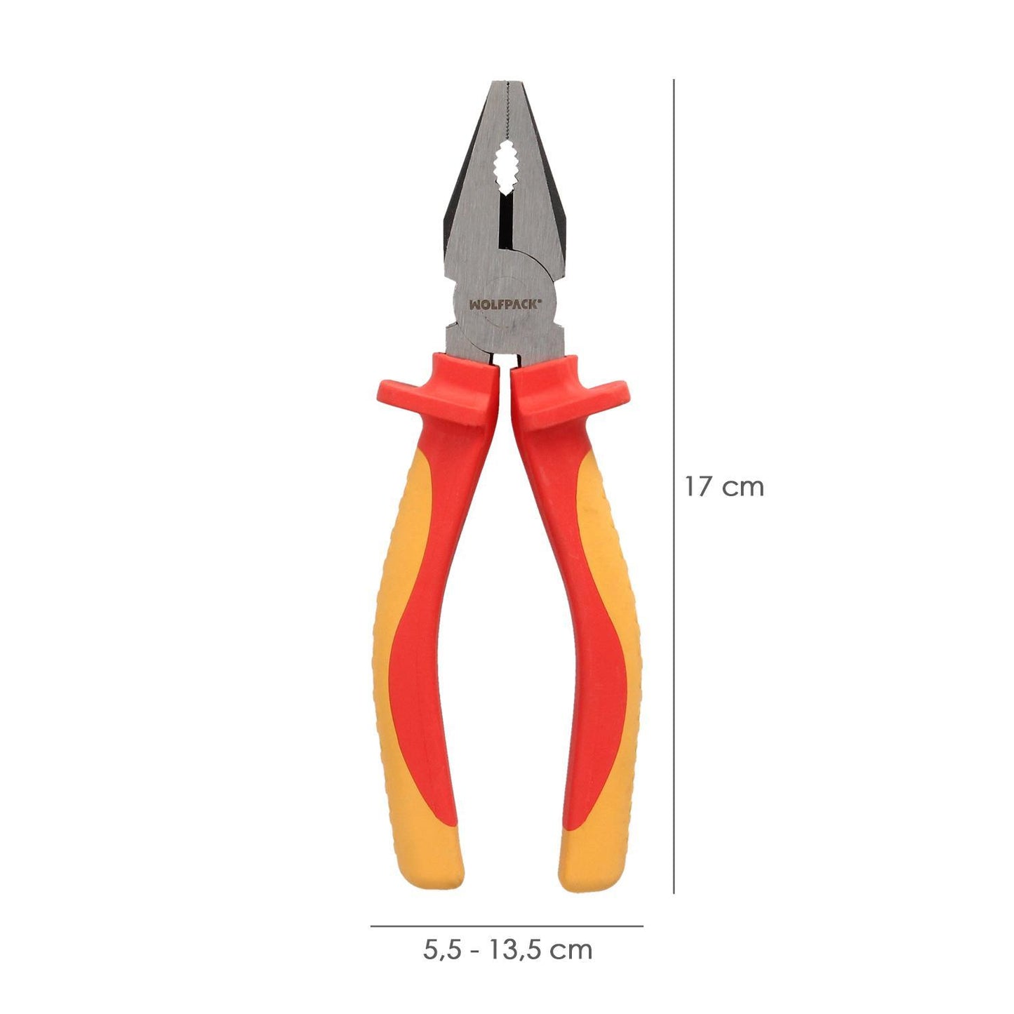 Alicates Universales 150 Mm. Mangos Aislados Acero Cromo Vanadio Pelacables, Corta Cables, Pelador Cables