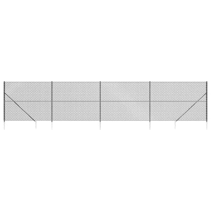 Cerca De Alambre Con Pinchos De Anclaje Gris Antracita 1,8x10 M / Vetonek_1
