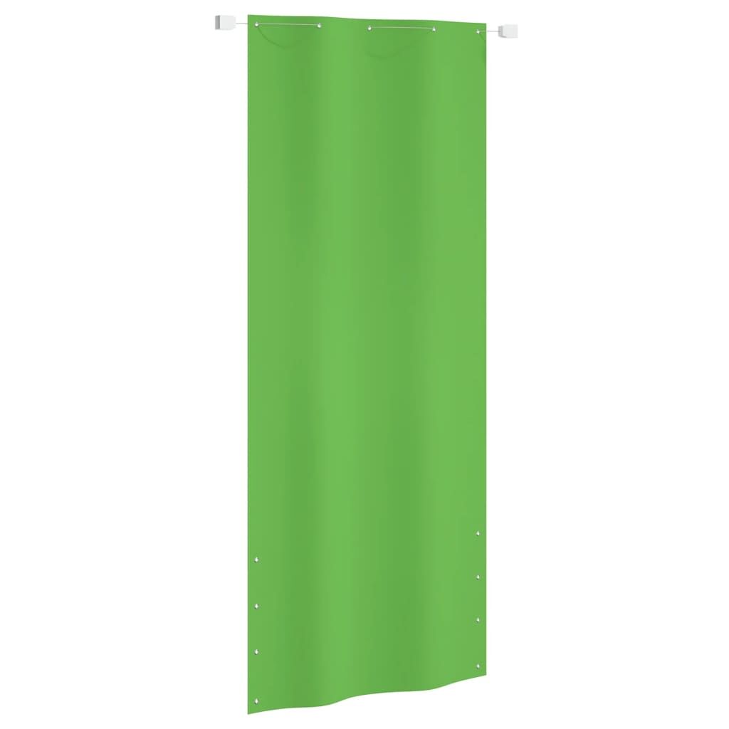 Vidaxl Toldo Pantalla Para Balcón Tela Oxford Verde Claro 100x240 Cm_0