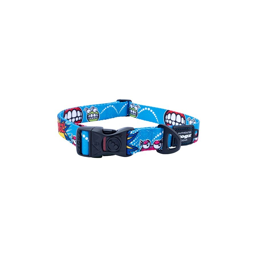 Collar Para Perro, Modelo Fusion De Rogz, Estampado Comic Azul. Talla M (12-22kg)_3