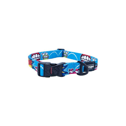 Collar Para Perro, Modelo Fusion De Rogz, Estampado Comic Azul. Talla M (12-22kg)_3
