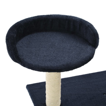 Vidaxl Rascador Para Gatos Poste De Sisal 95 Cm Azul Oscuro_4