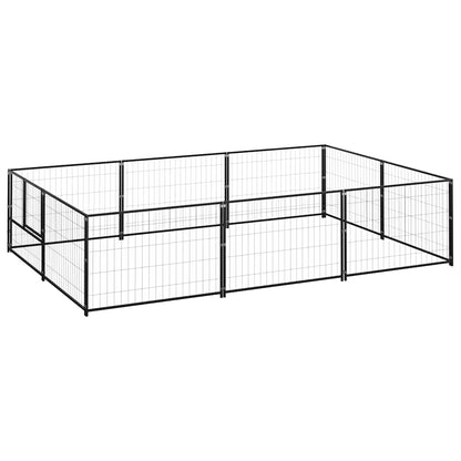Perrera Acero 6 M² Negra_0