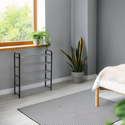 Wellhome Estantería Zapatos Metal Y Plástico