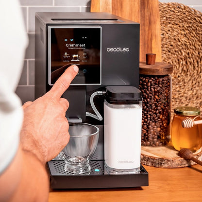 Cecotec Cafetera Superautomática Compacta Cremmaet Compactccino Connected Black Silver, 19 Bares, Pantalla, Wifi_3