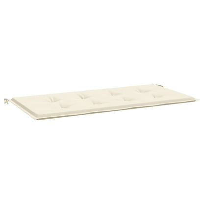 Vidaxl Cojín De Banco De Jardín Tela Oxford Crema 100x50x4 Cm_0