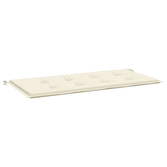 Vidaxl Cojín De Banco De Jardín Tela Oxford Crema 100x50x4 Cm_0