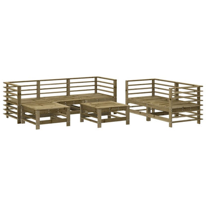 Vidaxl Juego De Muebles De Jardín 7 Pzas Madera De Pino Impregnada_0