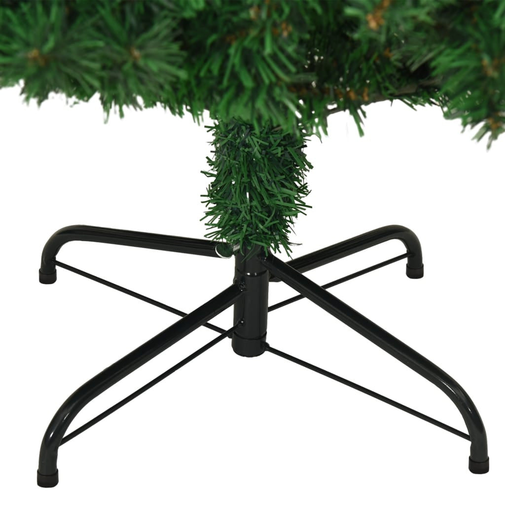 Vidaxl Árbol De Navidad Artificial Con Ramas Gruesas Pvc Verde 210 Cm_4