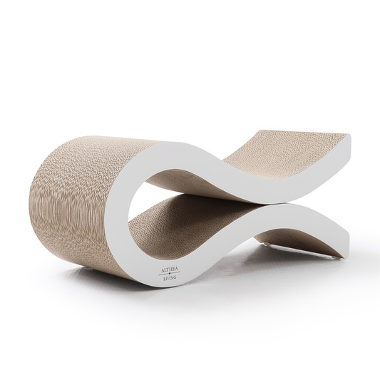 Rascador Ondulado Para Gatos Marina Con Base Antideslizante De Cartón Reciclado Althea Living 50x23x21.9cm_0