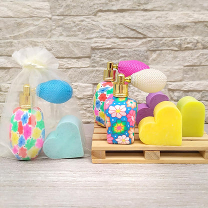 Pack 10 Uds. - Perfumero De Tocador Y Jabón Arómatico En Bolsa De Organza - Regalo Para Eventos - Hecho En España_2