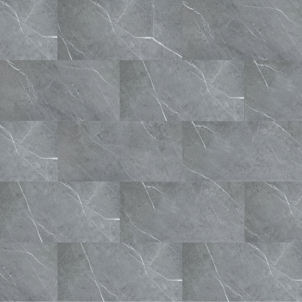Aqua Click Tiles - Paneles De Pared A Prueba De Agua Y Panel De Sueloe  - Hawick - Gris - 12 Paneles (2,23m²)