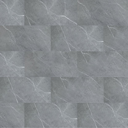 Aqua Click Tiles - Paneles De Pared A Prueba De Agua Y Panel De Sueloe  - Hawick - Gris - 12 Paneles (2,23m²)