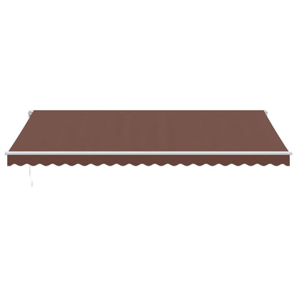 Toldo Retráctil Manual Marrón 500x350 Cm_2