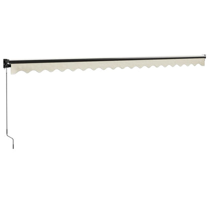 Toldo Retráctil Aluminio Y Tela Color Crema 5x3 M_5