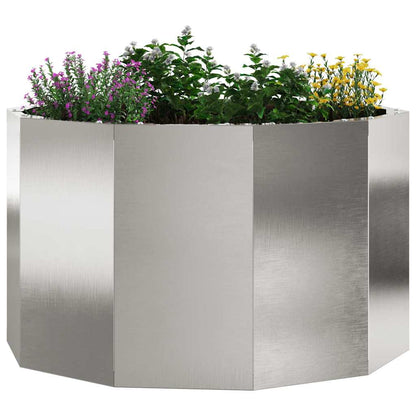 Jardinera Plateado 60 X 60 X 35 Cm Acero Inoxidable_2