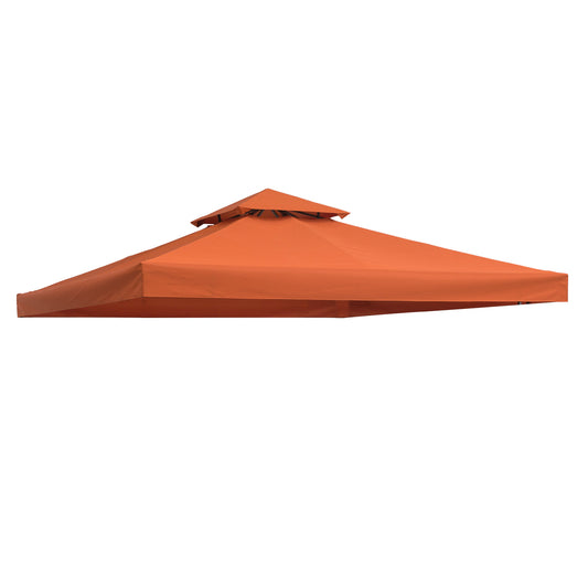 Outsunny Techo De Reemplazo 3x3m Para Estructura De Carpa Cenador Rojo_0