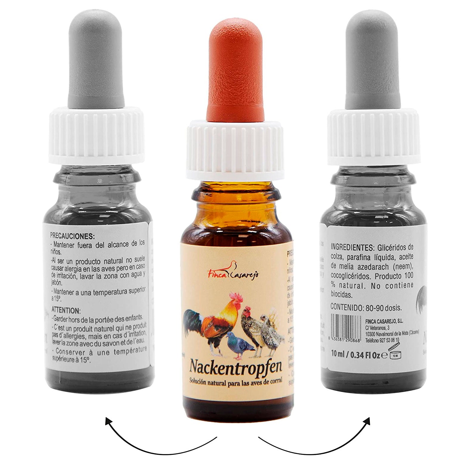 Nackentropfen - Repelente Natural Contra El Piojo Y Parásitos Externos De Gallinas Y Otros Animales_1