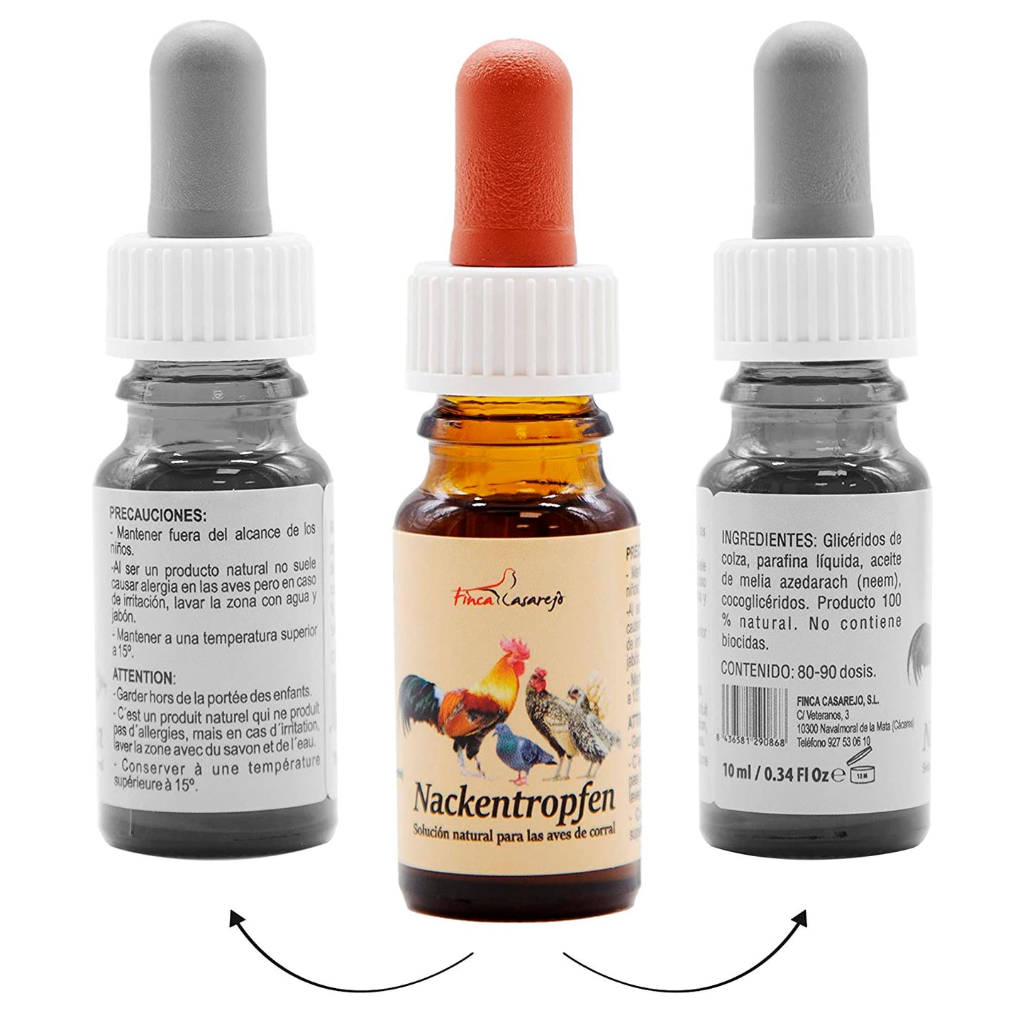 Nackentropfen - Repelente Natural Contra El Piojo Y Parásitos Externos De Gallinas Y Otros Animales_1