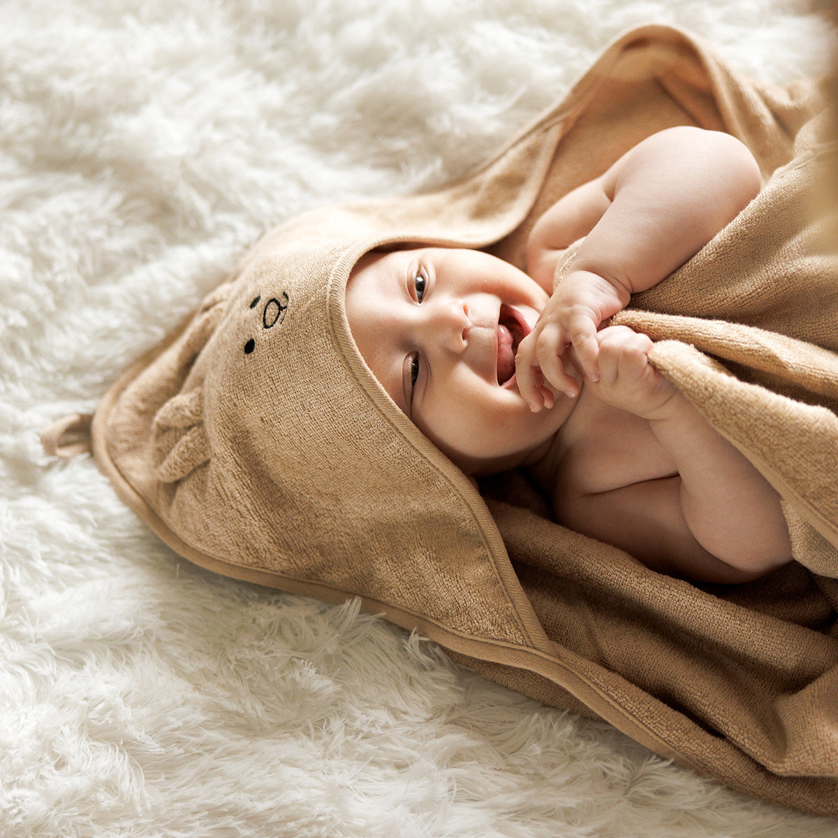 Capa De Baño Bamboo Xl Para Bebés Conejito Canela_4
