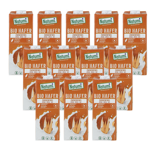 Pack 12 uds Bebida Avena Zero BIO Natumi 1 L
