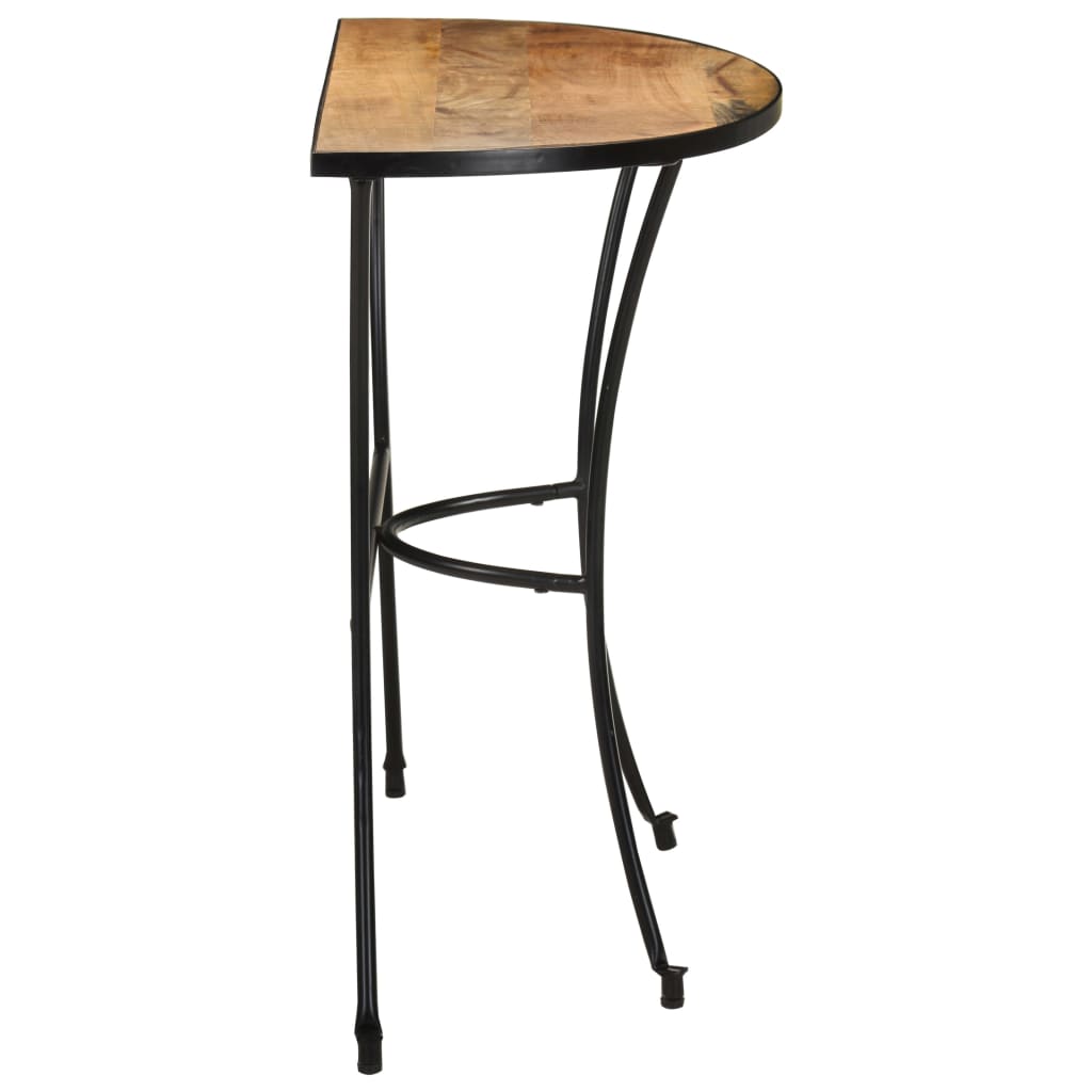 Mesa Auxiliar De Madera Maciza De Mango 110x40x77 Cm_1