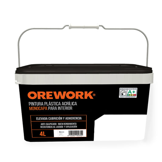 Pintura Monocapa Para Interior - 4 L - Blanco_0