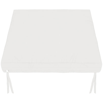 Outsunny Juego De Cojines Para Sillas De Comedor De 6 Piezas 46x42x7 Cm Crema_4