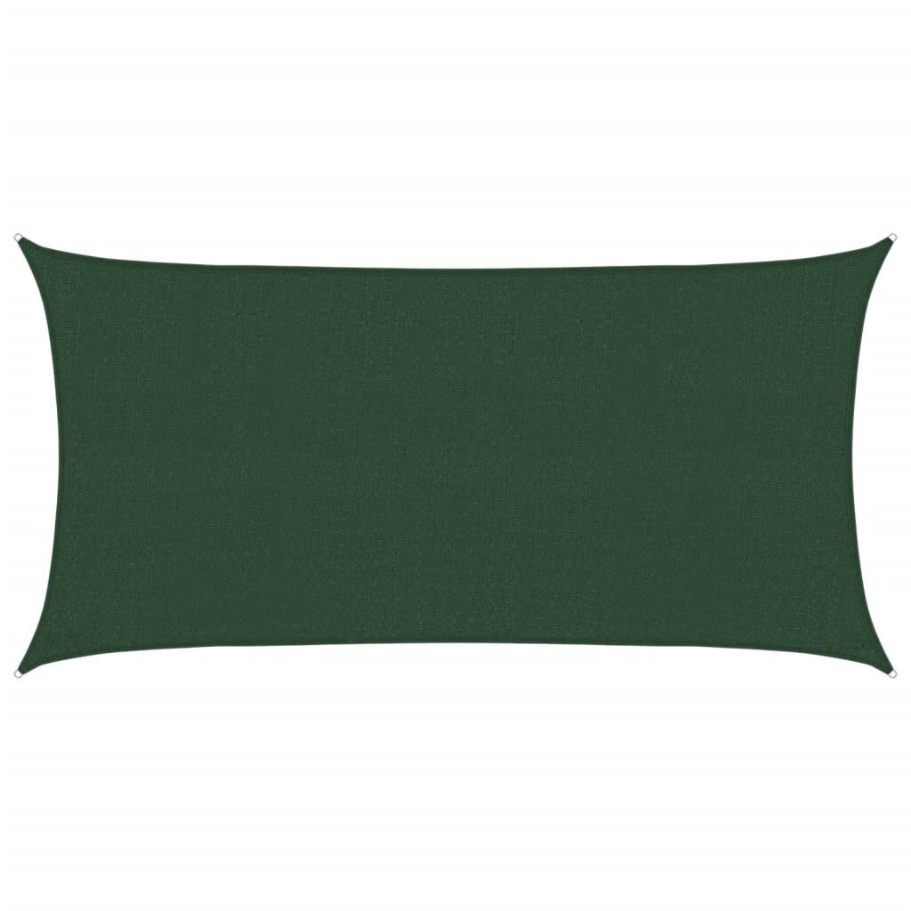 Vidaxl Toldo De Vela Hdpe Verde Oscuro 160 G/m² 2,5x5 M_0