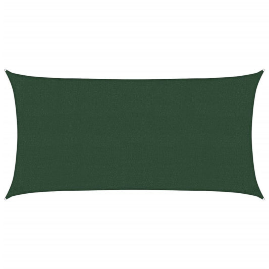 Vidaxl Toldo De Vela Hdpe Verde Oscuro 160 G/m² 2,5x5 M_0