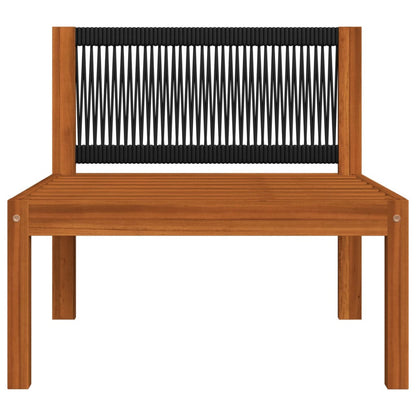 Vidaxl Conjunto De Jardín De 2 Piezas Con Cojines De Madera De Acacia Y Cuerda_5