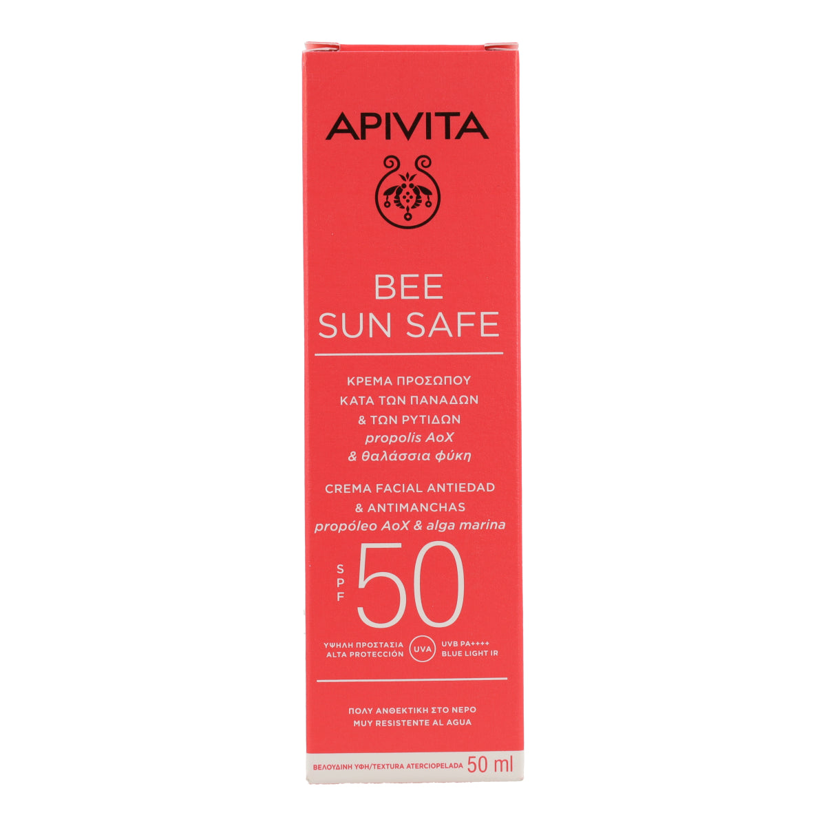 Crema solar antimanchas SPF50 Apivita 50ml