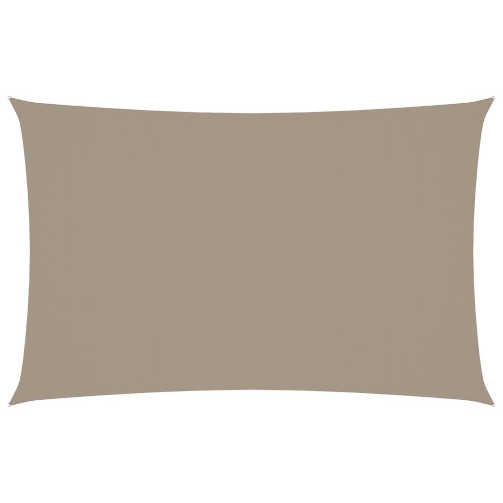 Vidaxl Toldo De Vela Rectangular Tela Oxford Gris Taupe 2x4,5 M_0