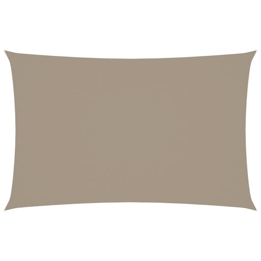 Vidaxl Toldo De Vela Rectangular Tela Oxford Gris Taupe 2x4,5 M_0