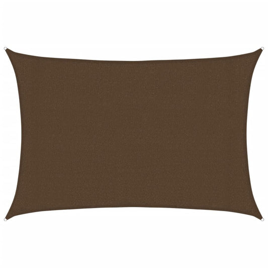 Vidaxl Toldo De Vela Hdpe Marrón 160 G/m² 3x5 M_0
