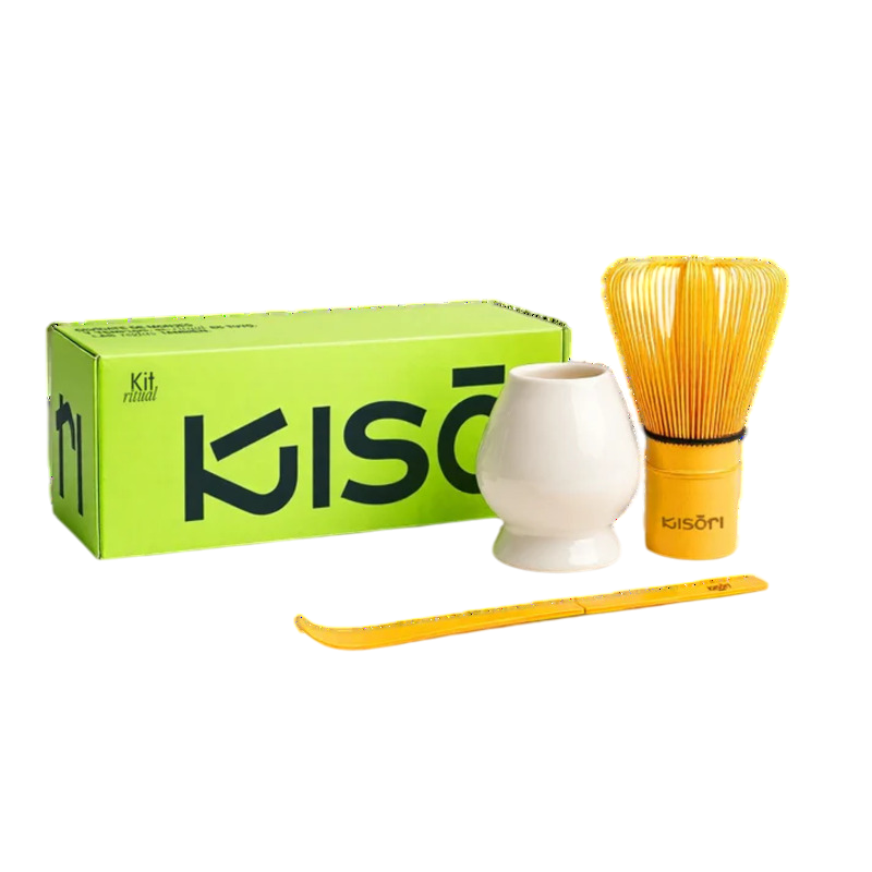 Kisori - Kit Matcha Ritual I Set 3 Piezas I Incluye Cuchara 1g, Chasen Bambú Y Soporte Kusenaoshi_0
