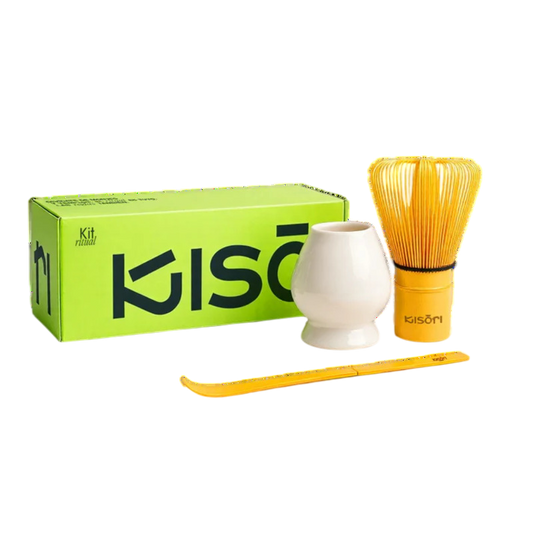 Kisori - Kit Matcha Ritual I Set 3 Piezas I Incluye Cuchara 1g, Chasen Bambú Y Soporte Kusenaoshi_0