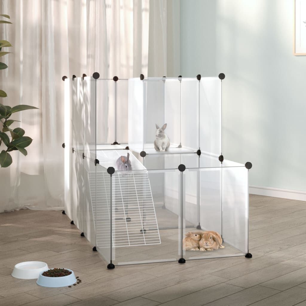 Vidaxl Jaula De Animales Pequeños Pp Y Acero Transparente 142x74x93 Cm_1