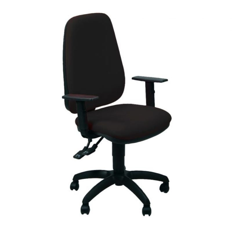 Silla Adminstrativa Unisit Sincro Tete Reposabrazos Ajustables Negra_0