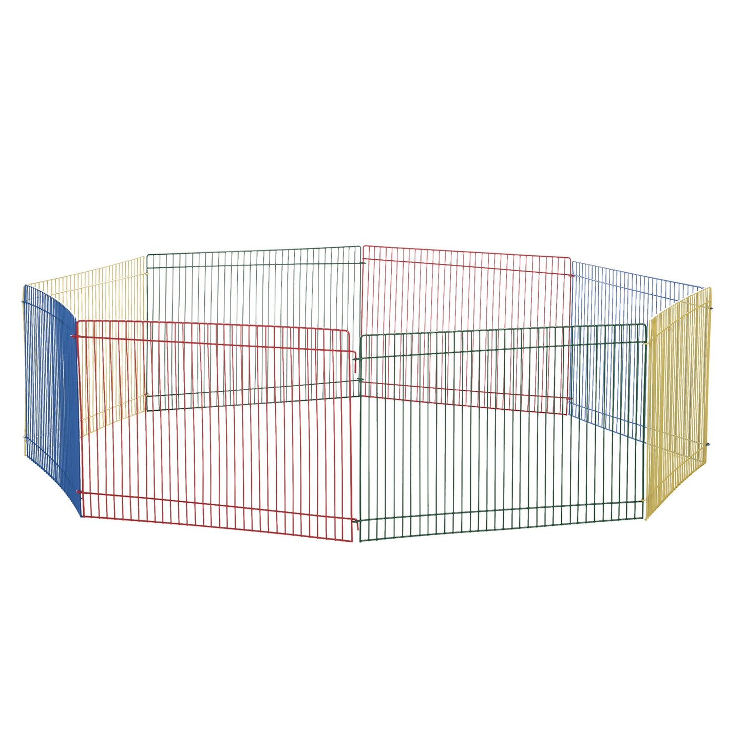 Pawhut Parque Para Cachorros Plegable Con 8 Paneles De Valla Metálica 34x23 Cm_0