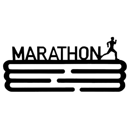 Medallero Maratón Negro Well Home Para 15 Medallas - Regalo Ideal Para Runners_0