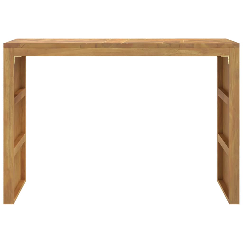 Mesa Consola Madera Maciza De Teca 110x35x75 Cm_3