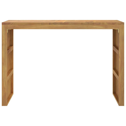 Mesa Consola Madera Maciza De Teca 110x35x75 Cm_3