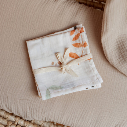 Set De 3 Muselinas 35x35 Cm Boho Leaves Light_5