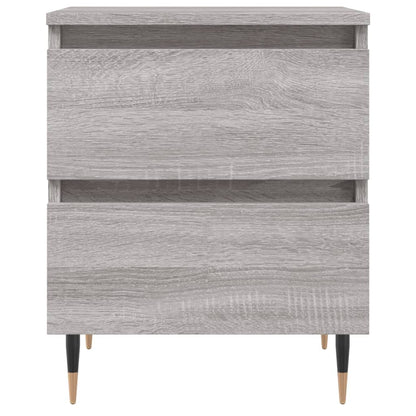 Mesita De Noche Madera De Ingeniería Gris Sonoma 40x35x50 Cm_3
