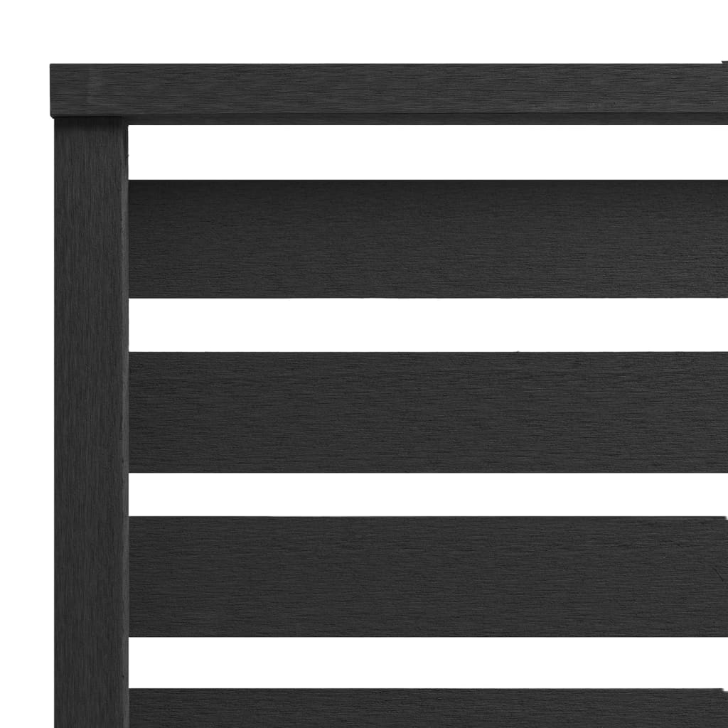 Panel De Valla De Wpc Negro 180x180 Cm / Vetonek_2
