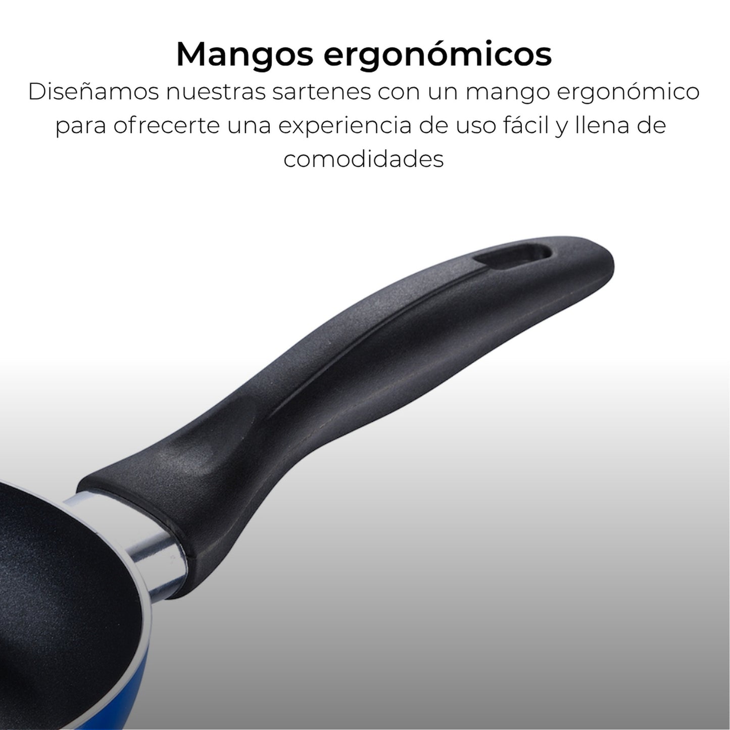 Juego De 6 Pc Batería De Cocina + Set 3 Sartenes (16/20/24cm) Aluminio Prensado Navy Paradise_4