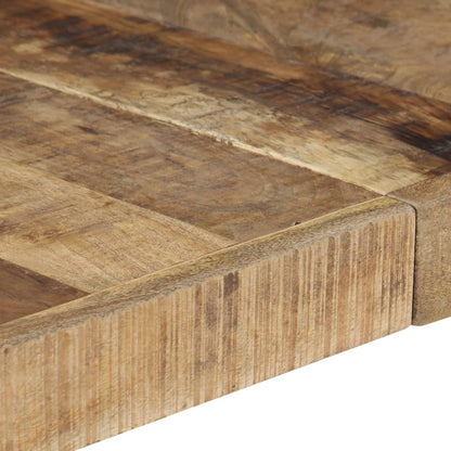 Mesa De Centro Madera De Mango Rugosa 140x140x40 Cm_3