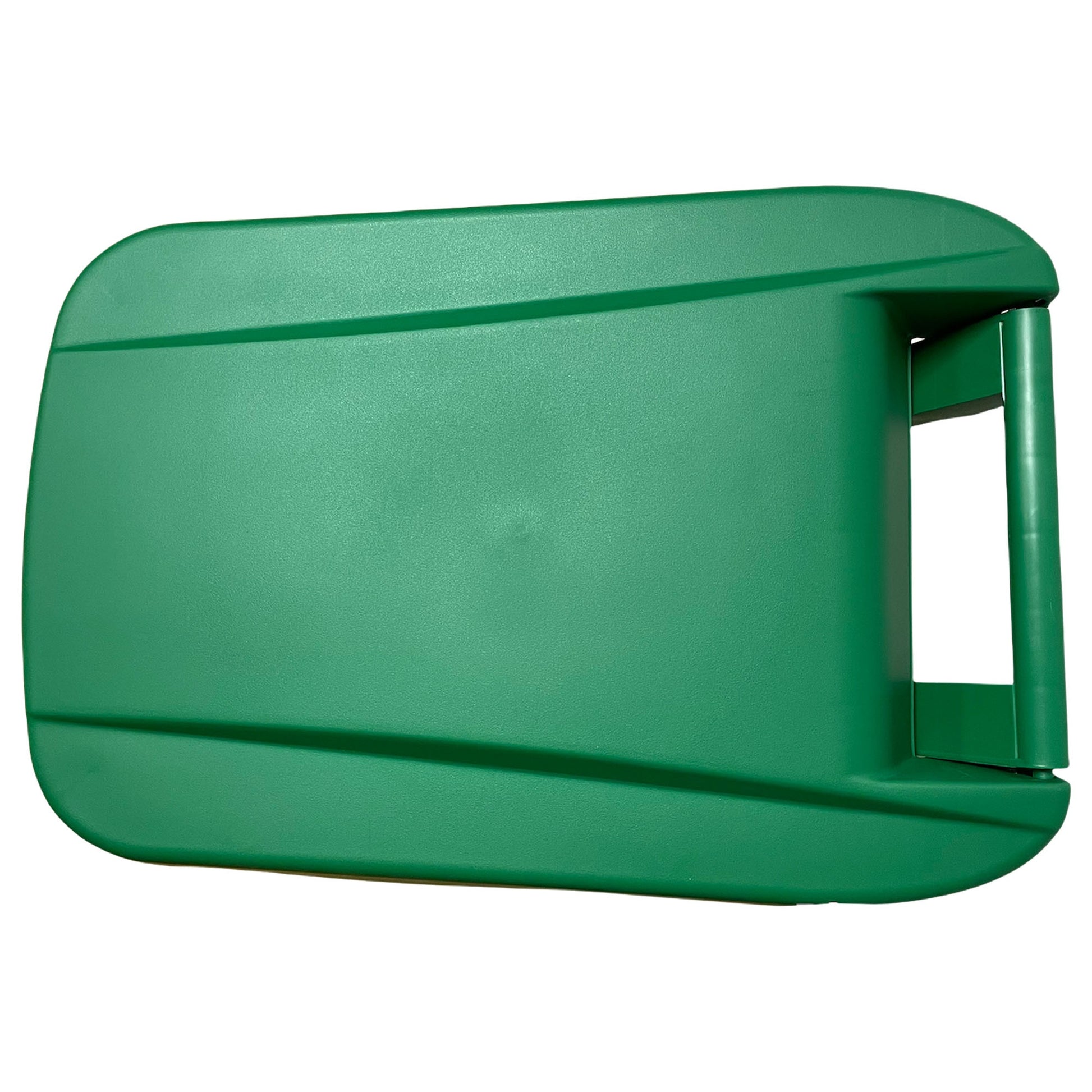 Contenedor - Cubo De Basura Wellhome Reciclo 110l, Color Verde Cerrado Con Tapa, Ideal Para Reciclaje De Vidrio, Con Ruedas_5